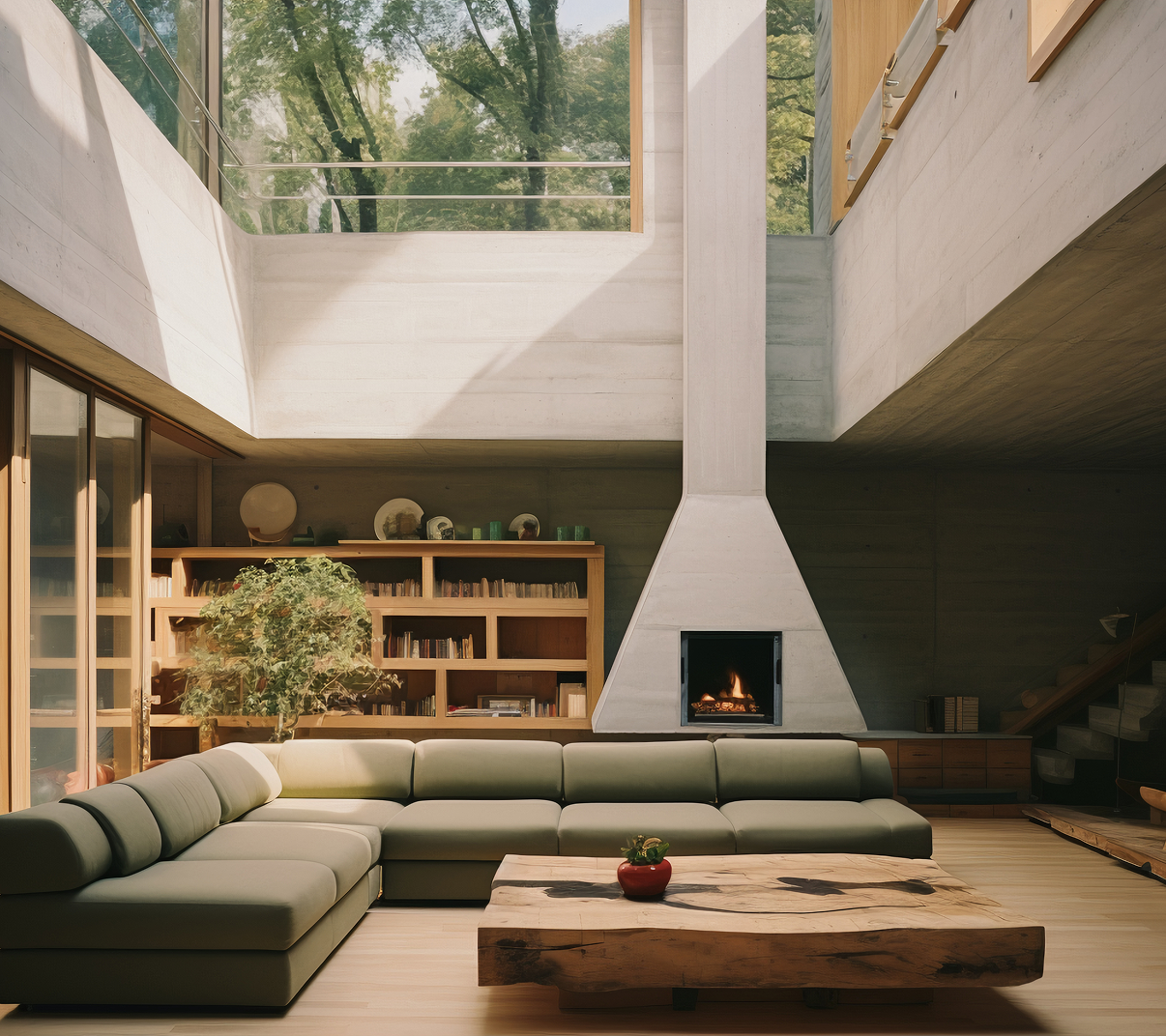 Interior moderno e sofisticado